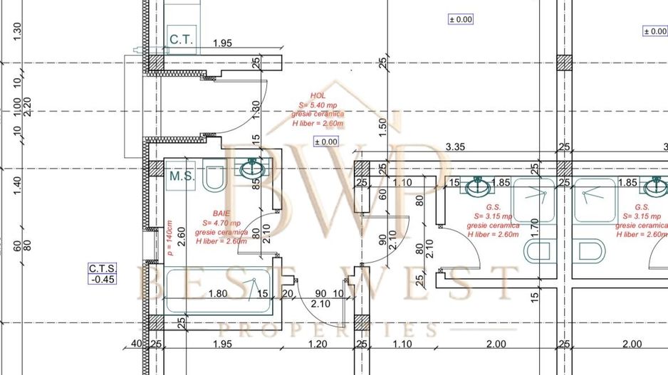 1/2 Duplex pe parter, 3 camere, 2 bai, Urseni - Poză 6