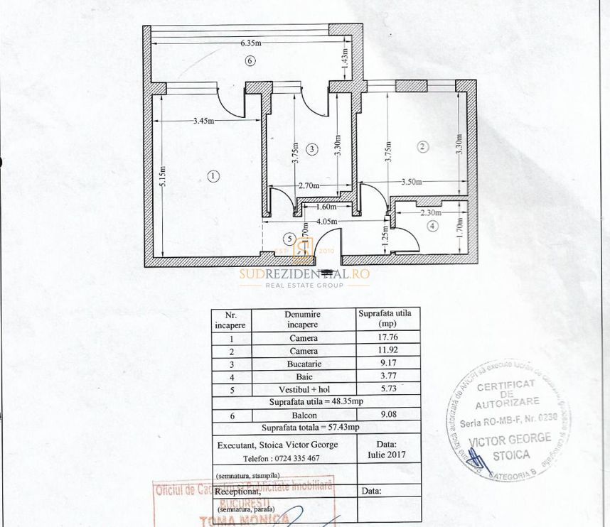 Apartament 2 camere, etaj 2/5, 57 mp, metrou Aparatorii Patriei,Sect 4 - Poză 13