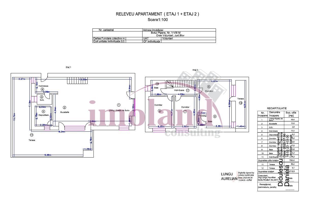 Vanzare - apartament 4 camere - parkview - Avalon Estate-Pipera - Schiță 25