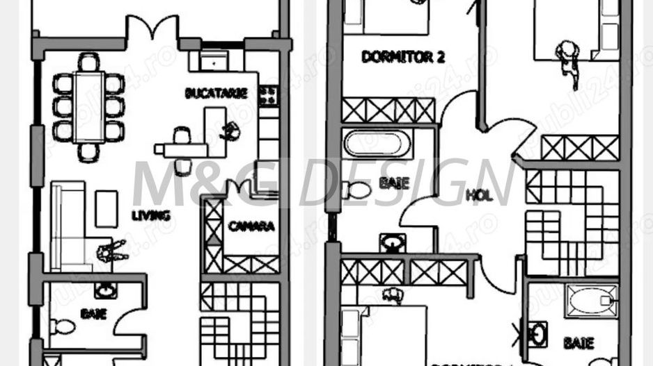 Duplex Mosnita Veche , 5 camere , 3 bai - Poză 5