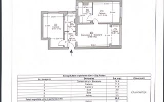 Apartament 3 camere ultrafinisat Grigorescu! - Schiță 8