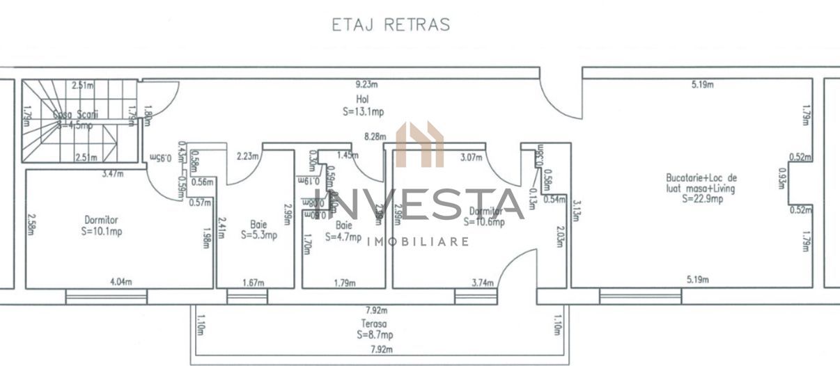 Penthouse 4 camere / 110/ mp utili cu panorama spre Lac! - Poză 12