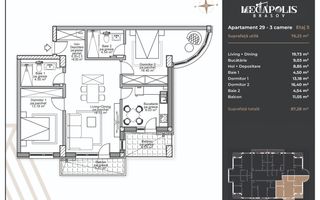 Apartament 3 camere | Coresi | Platǎ Tranşe | Credit - Poză 4