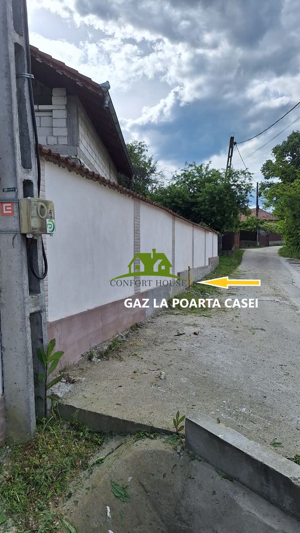 Casa P+M Lunca Bujoreni,locuibila ,imprejmuita cu gard zidit - Poză 12