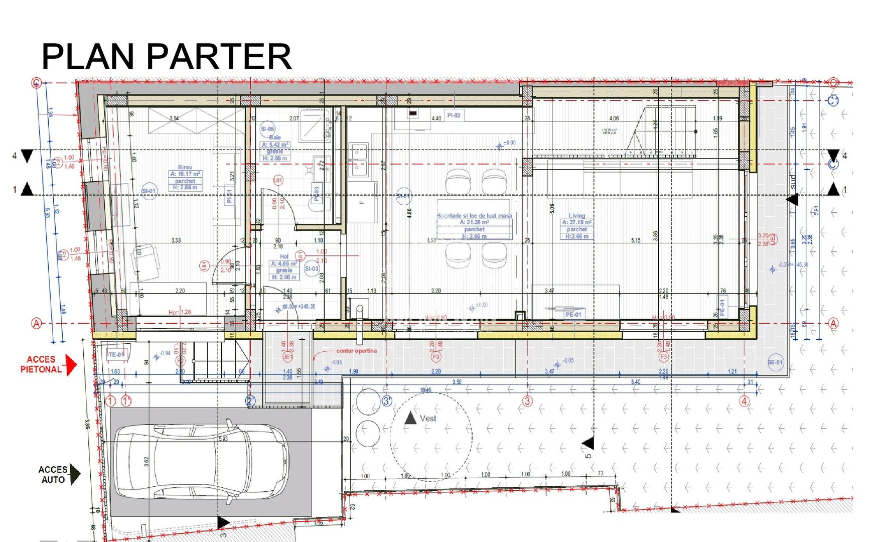 Casă individuală semifinisată, în Cluj-Napoca, Gruia, 145.05mp utili - Poză 3
