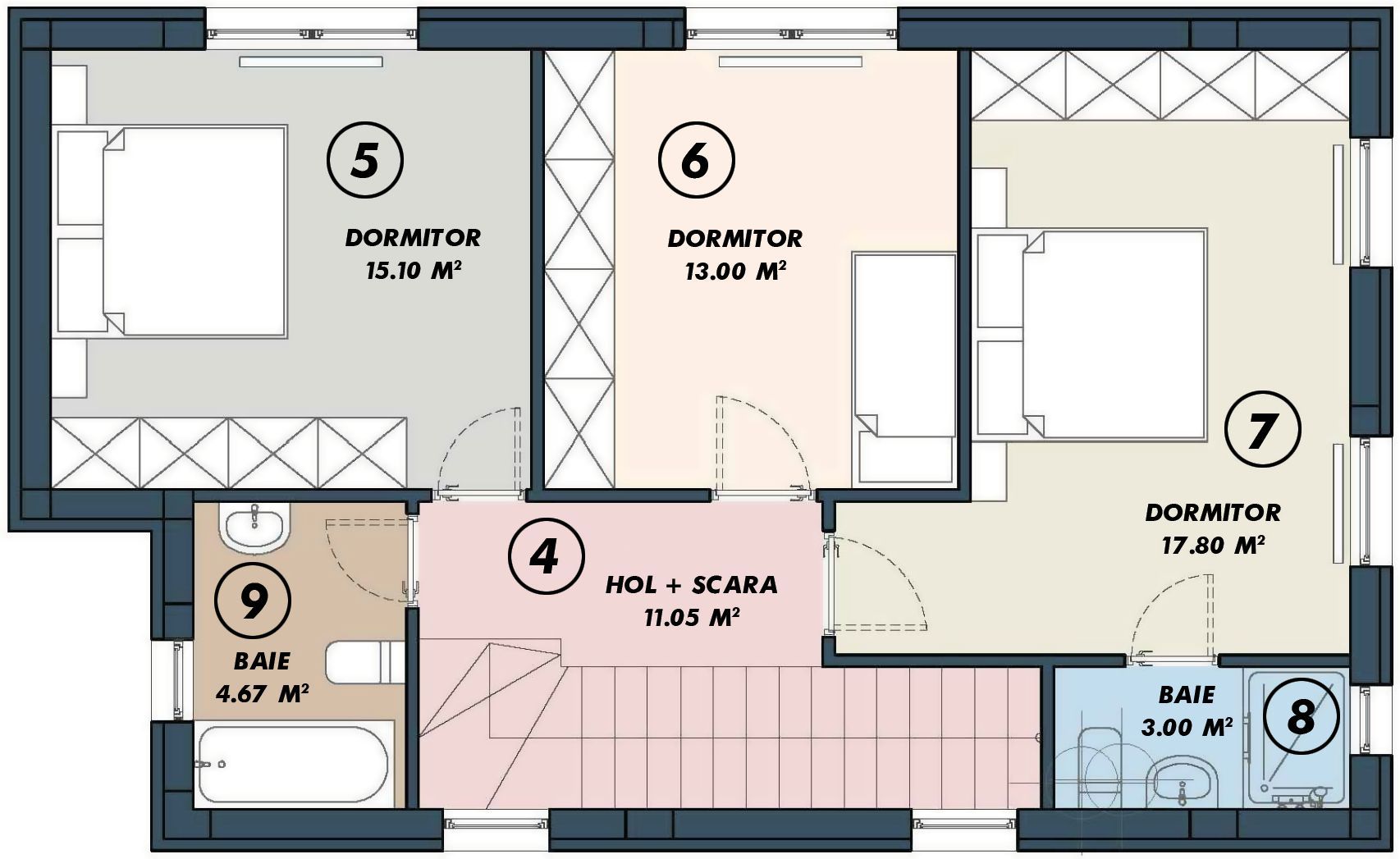 VILA INDIVIDUALA CU GRADINA SI FINISAJE MODERNE | TUNARI - Schiță 6