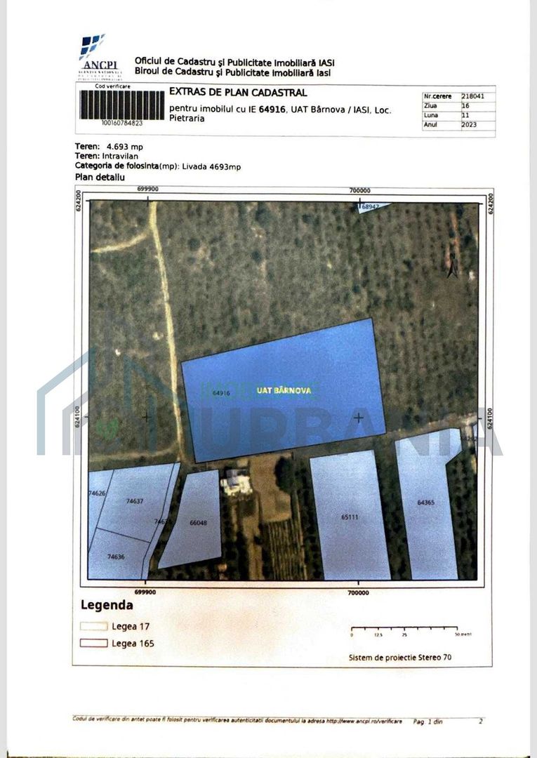 Teren intravilan 4693 mp, Pietrarie, comuna Barnova – oportunitate investiție - Poză 1