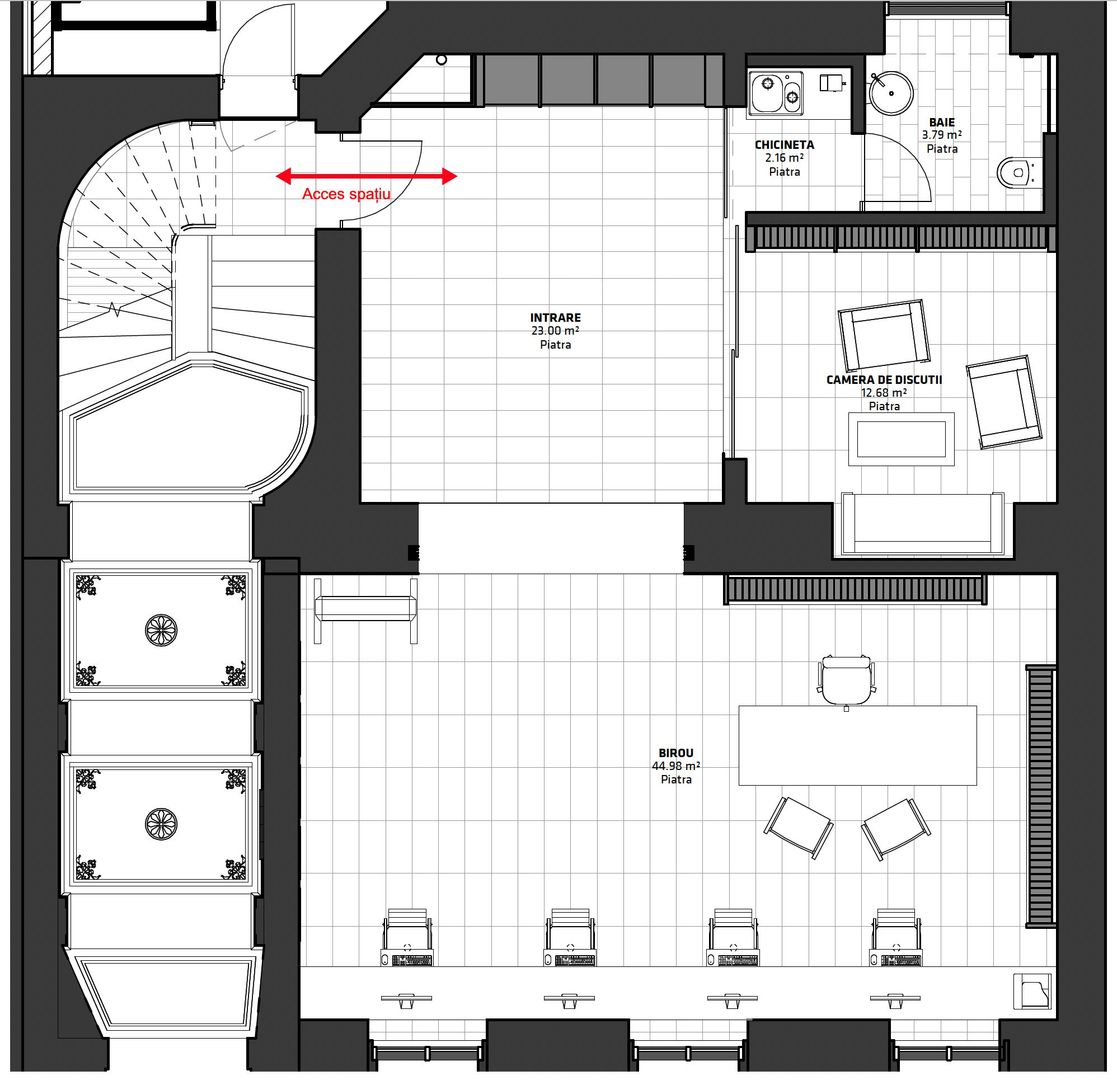 Spațiu de Birouri Elegant în Clădire Istorică Renovată – Piața Unirii, - Poză 20