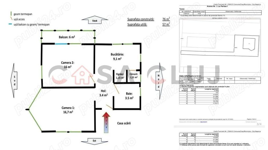 Apartament 2 camere | Etaj 1 | Zona Plevnei - Poză 8