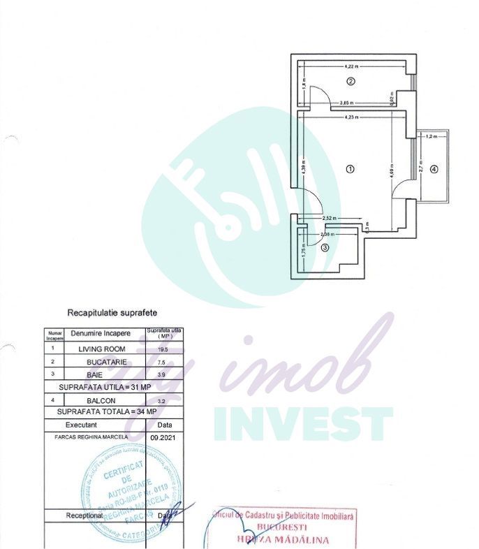 Garsoniera in BLOC NOU cu regim mic de inaltime - Poză 8