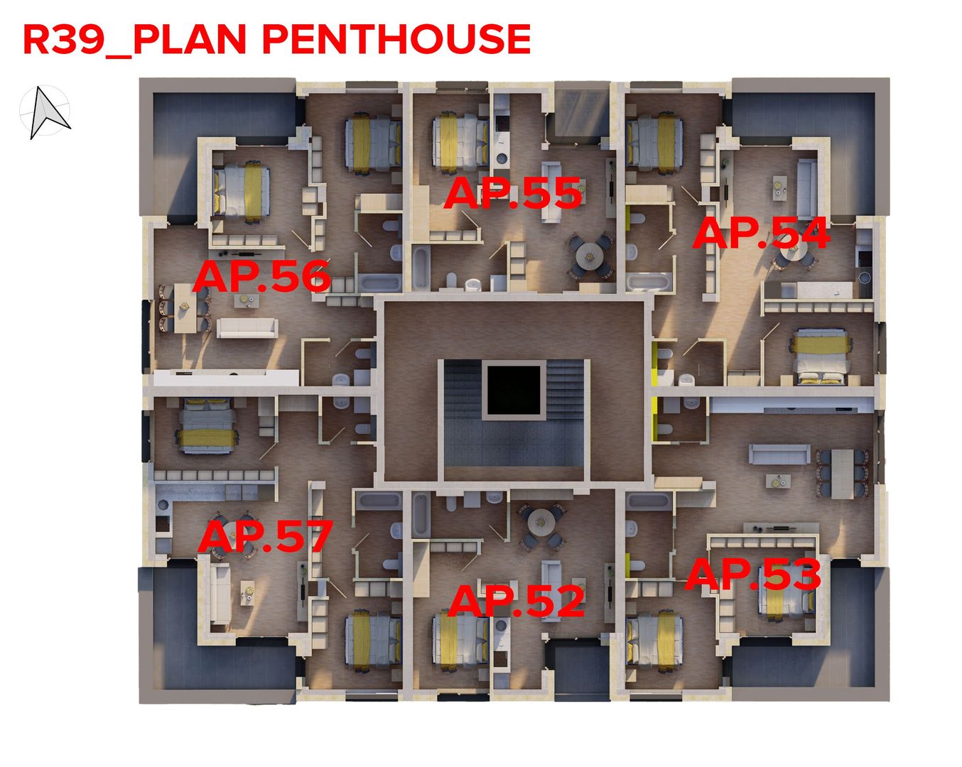 Penthouse ARED direct de la dezvoltator - Comision 0% - Poză 10