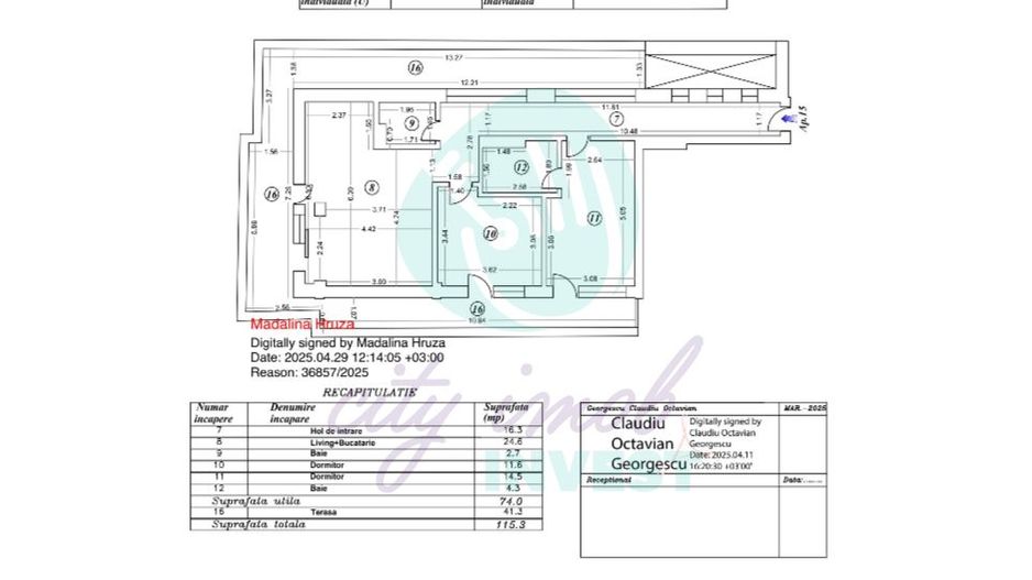 Apartament cu TERASA generoasa de 41 MP - Poză 21
