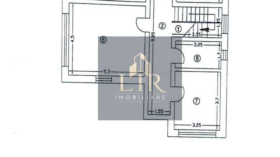 Vilă 5 camere 240 mp, mobilata,teren 806 mp – Platou Galata, Iași - Schiță 19