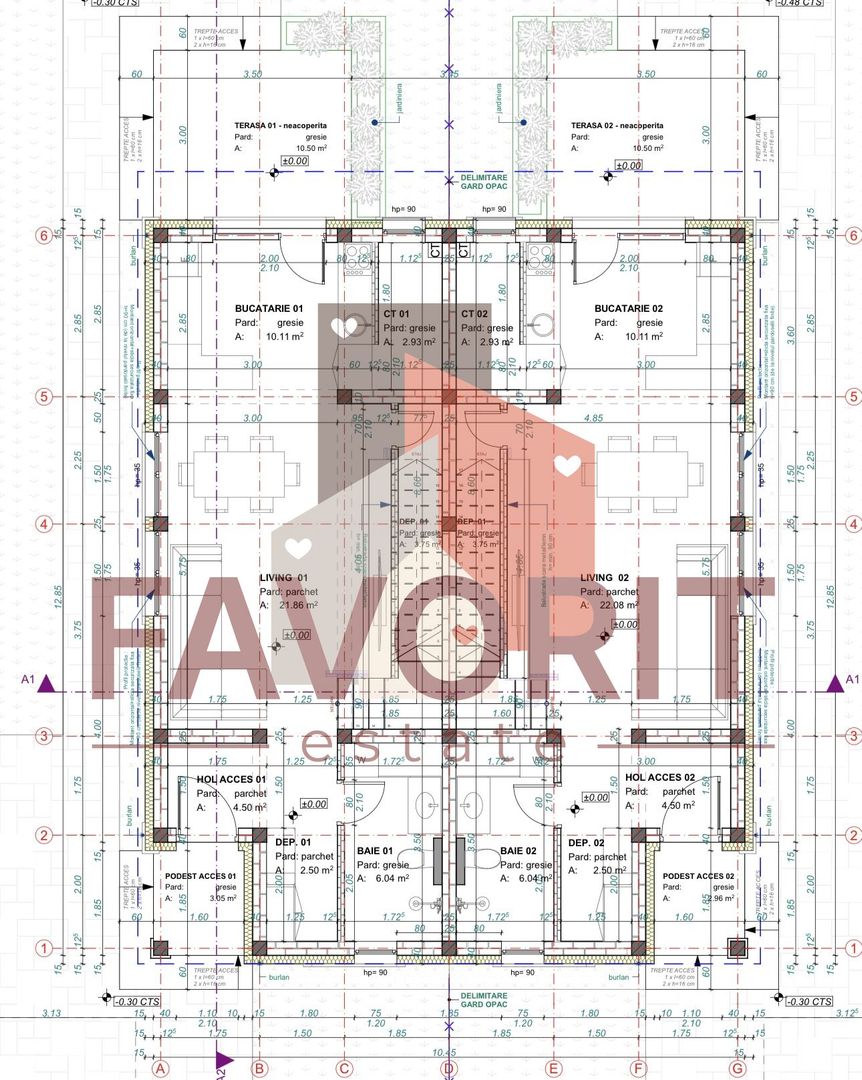 Duplex de Vanzare in Mosnita Noua. Toate utilitatile. Finisaje la alegere - Schiță 10