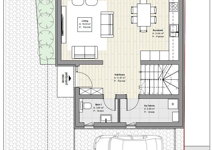 Buziasului-Continental | Case individuale | Carport - Poză 13