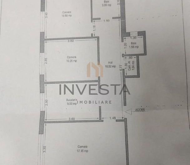 Oportunitate de investite Intre Lacuri! Apartament 3 camere decomandat - Schiță 7