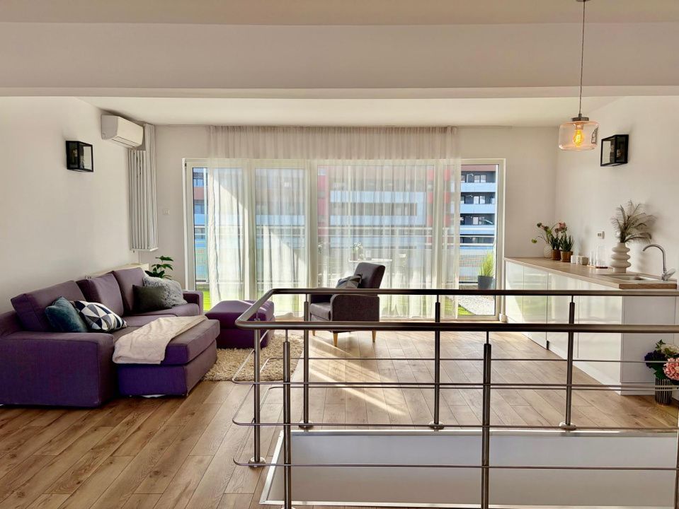 Penthouse pe 2 niveluri l 160 mp utili l terase 75 mp l parcare l B. Z - Poză 17