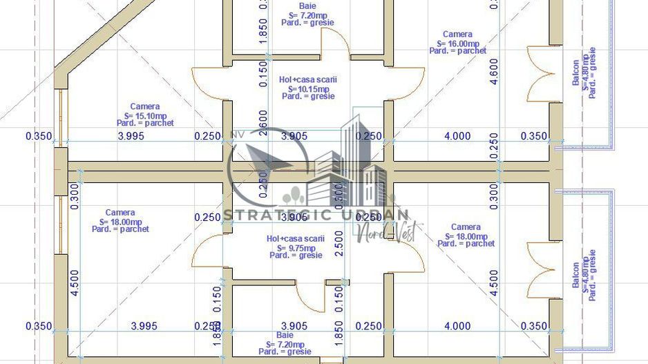 Duplex semifinisat, zona Fagului - Schiță 4