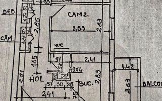 Apartament 3 camere de vânzare – zonă liniștită, bloc solid (1985) - Poză 1