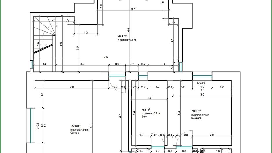 Inchiriat - Spatiu birouri 135 mp | Curte privata, 6 locuri parcare - Poză 4