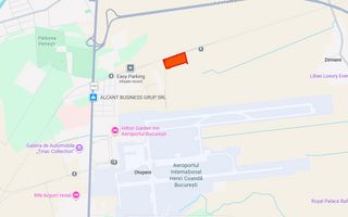 Teren 2.850 mp închiriat – flux direct către Aeroport ideal Rent a Car – Otopeni - Poză 1
