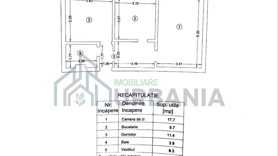 Apartament 2 camere decomandat, 51 mp utili + balcon, Iași - 120.000 € - Poză 5