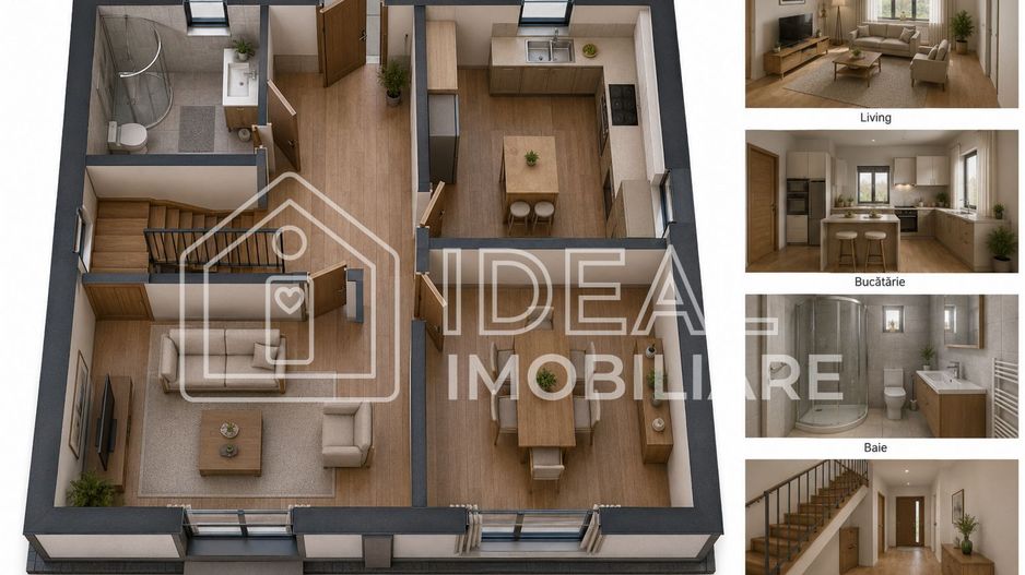 Duplex Premium cu 4 camere în Șelimbăr | 125 mp utili | 215 mp de teren - Schiță 3