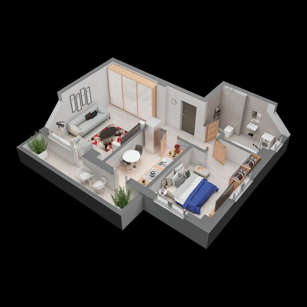 Apartament 2 camere D 60 mp NOU intabulat Pasaj O. Bancila 134640 euro - Poză 6