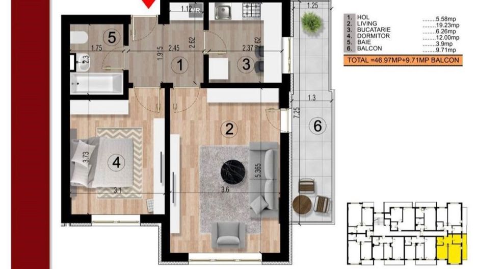 Ap 2 camere, 15 minute metrou Berceni, decomandat,finalizat - Poză 1