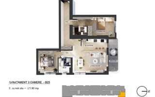 Apartamente 3 camere, Pipera, comision 0 % - Poză 12