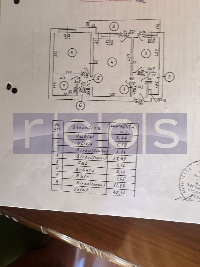 VANZARE APARTAMENT 2 CAMERE | BLV CAROL | TERASA | 42MP | MOBILAT - Schiță 12