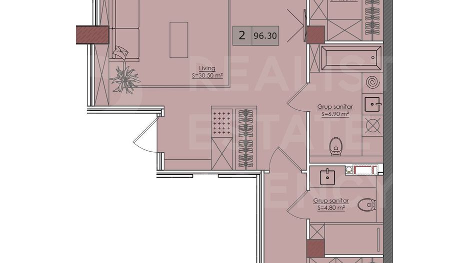 Vânzare, apratament, 2 camere, strada Bucovina, Ciocana - Poză 9