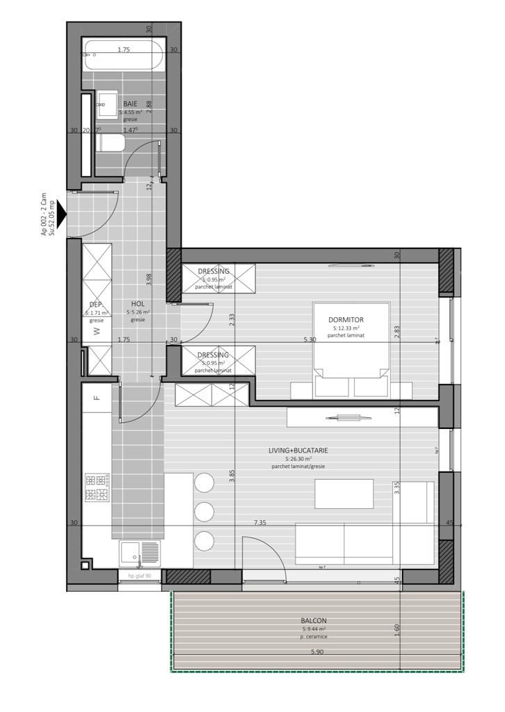 Vindem apartament NOU faza 5 Coresi Avantgarden - Poză 17
