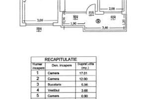 COMISION 0% Apartament 2 camere | 52mp | FARA RISC | Dristor ParkLake - Schiță 16