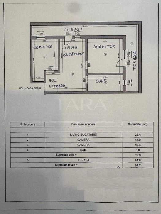 Apartament 2 camere – terasă 25 mp, parcare inclusă – zona Vivo. - Poză 5