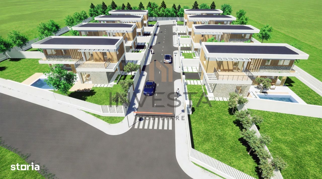 Casa individuala nZEB cu piscina, 501 mp teren, 160mp utili, Sanicoara - Poză 24