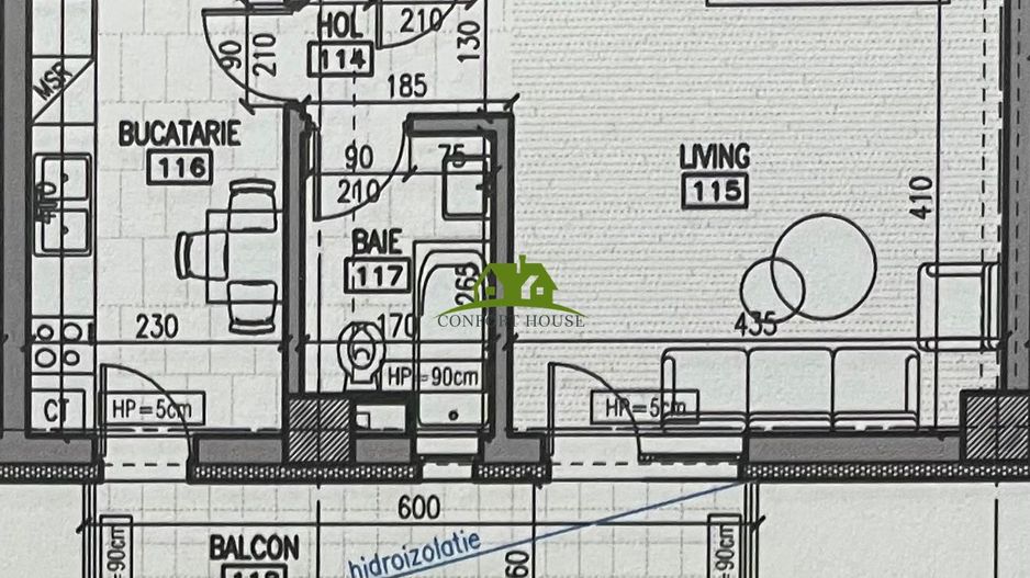 Garsoniera, bloc nou, P+3, Nr.07, Et.1, Bl.6 - CP2462224 - Poză 7