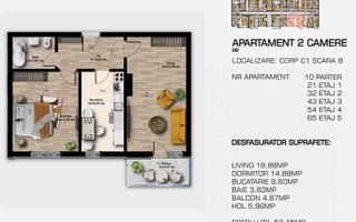 COMISION 0 | 2 camere decomandat | Metrou Berceni | Direct Dezvoltator - Poză 4