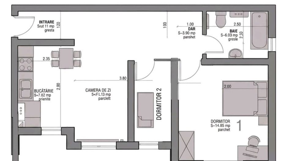Apartament 3 camere, renovat complet in 2023, Șelimbăr - Poză 1
