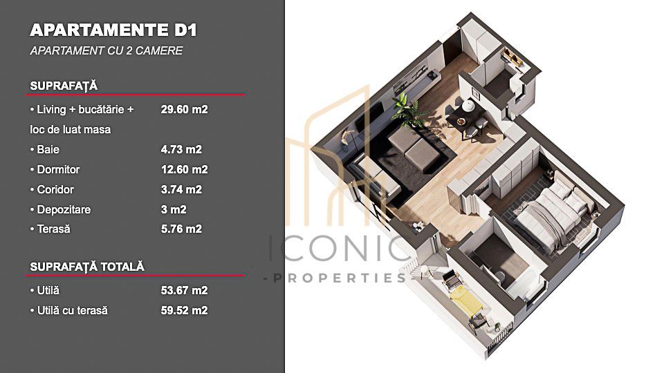 De vanzare aparatment 2 camere , Dumbravita cu finisaje PREMIUM - Poză 2