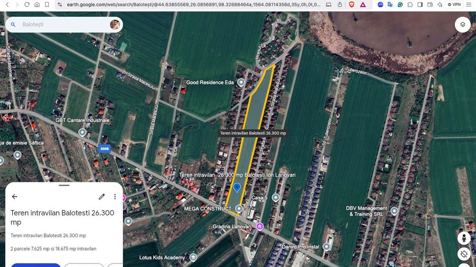 Teren intravilan 26.300 mp Saftica Balotesti-  PUZ în lucru - Poză 13