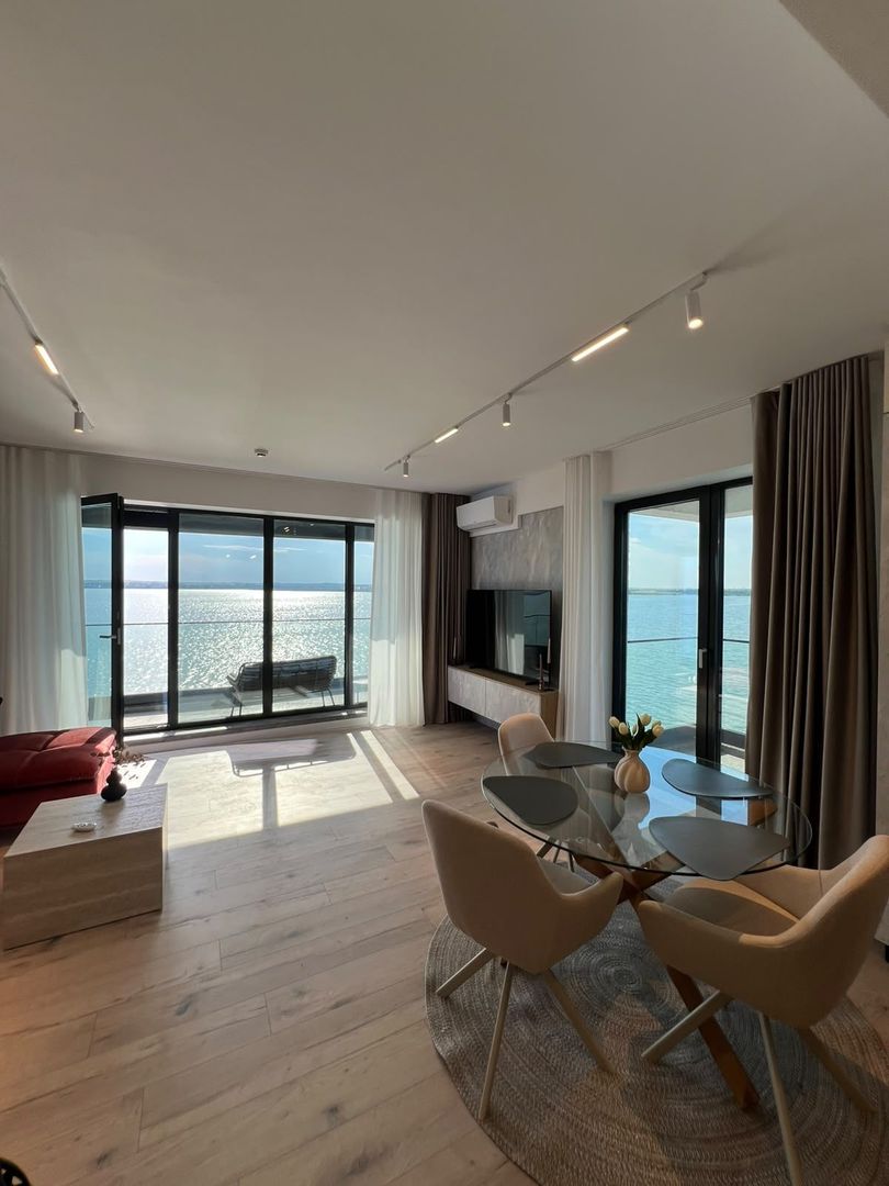 Apartament 2 camere Mamaia | Vedere frontală la lac | mobilat modern - Poză 4