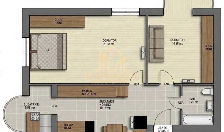 2 camere decomandate, Modern, Parcare, Marasti, zona OMV - Poză 8