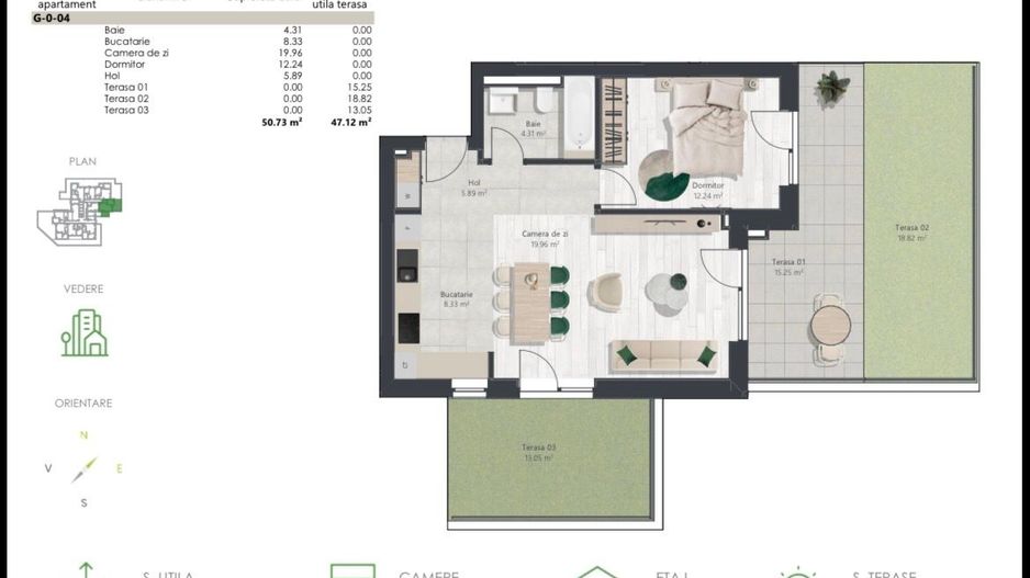 COM 0% Apartament nou cu 2 camere si gradina | Denya Forest - Poză 11
