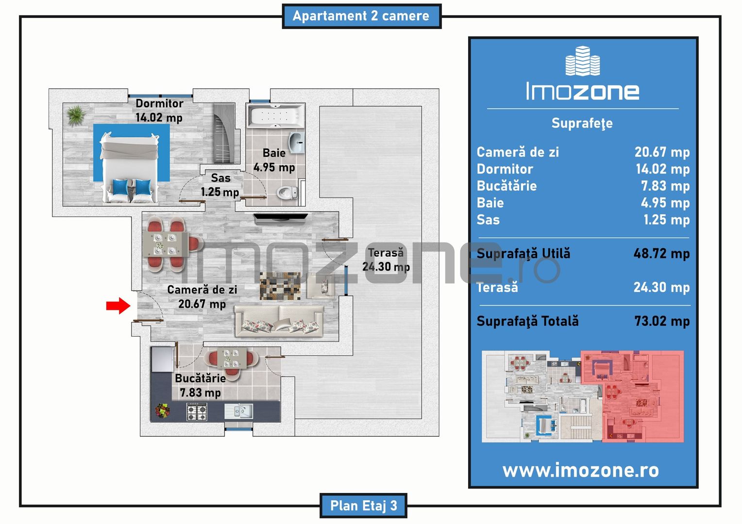 Prelungirea Ghencea, 2 camere cu terasa in bloc nou 2023, centrala proprie - Poză 2