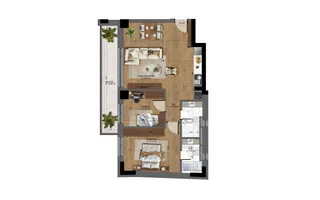 Apartament 3 camere nou,  Pta-Unirii AP09B - Schiță 20
