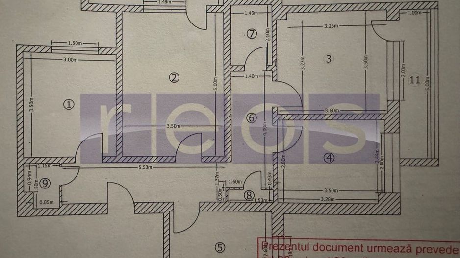 Apartament renovat si decomandat 4 camere | Doamna Ghica-Parc Plumbuita - Schiță 8