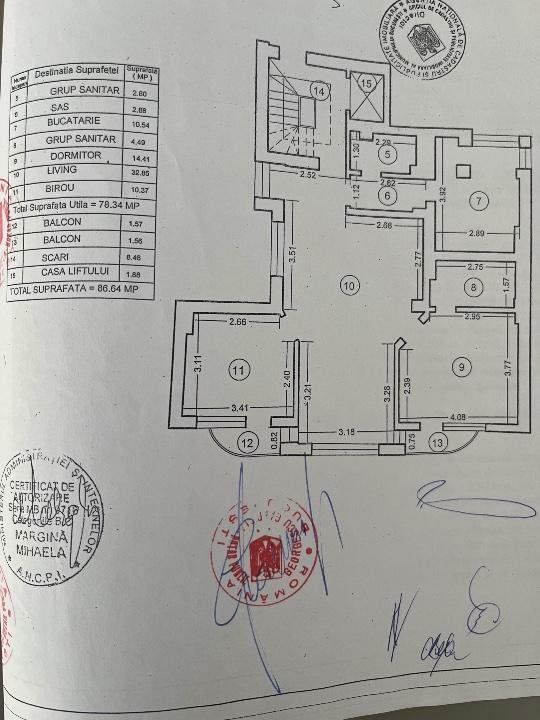 Apartament 3 camere Floreasca | Tudor Vianu - Schiță 2