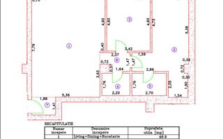 VANZARE APARTAMENT 101MP | 3 CAMERE | MOBILAT-UTILAT LUX | TERASA 26MP - Poză 18