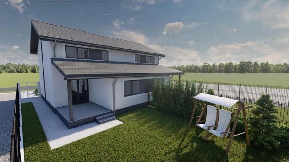 COMISION 0%, Duplex 4 Camere, La Cheie, P+E, 95MP, 335 Teren, SACALAZ - Poză 3